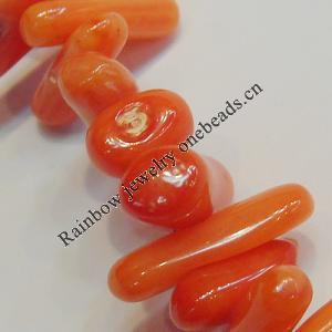 Coral Beads, Nugget 9-13mm Hole:0.1mm, Sold by KG