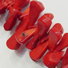 Coral Beads, Flat Teardrop 17x8mm Hole:0.1mm, Sold by KG