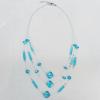 17-22Inch Glass crystal necklace, Bead Size:about 8mm,16mm Sold by Group 