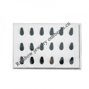 Jewelry Display, Material:PU+MDF+Acrylic, About 300x200x45mm, Sold by Box