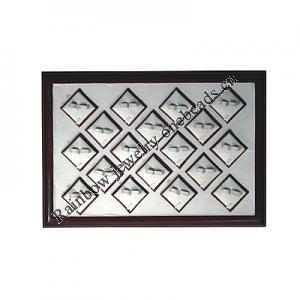 Jewelry Display, Material:PU+MDF, About 350x240x40mm, Sold by Box