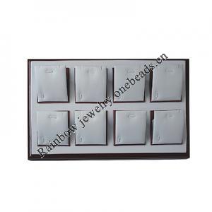Jewelry Display, Material:PU+MDF, About 350x240x30mm, Sold by Box