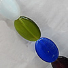 Cat's Eye jewelry Beads, Flat Round 13x18mm Length:16-inch, Sold by Strand