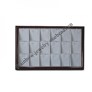 Jewelry Display, Material:PU+MDF, About 350x240x30mm, Sold by Box