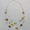 17-22Inch Glass crystal necklace, Bead Size:about 8mm,18mm Sold by Group 