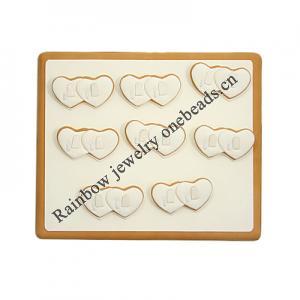 Jewelry Display, Material:PU+MDF, About 350x240x40mm, Sold by Box