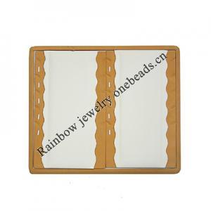 Jewelry Display, Material:PU+MDF, About 350x240x40mm, Sold by Box