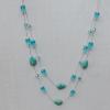 28-31Inch Glass crystal necklace, Bead Size:about 10mm,20mm Sold by Group 