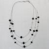 17-22Inch Glass crystal necklace, Bead Size:about 8mm Sold by Group 