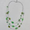 17-22Inch Glass crystal necklace, Bead Size:about 8mm,12mm Sold by Group 