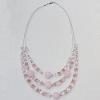 17-22Inch Glass crystal necklace, Bead Size:about 8mm,16mm Sold by Group 