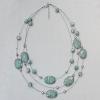 17-22Inch Glass crystal necklace, Bead Size:about 8mm,20mm Sold by Group 