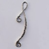 Connector Zinc Alloy Jewelry Findings Lead-free, 39x10mm, Sold by Bag