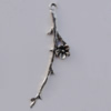 Pendant Zinc Alloy Jewelry Findings Lead-free, 47x10mm, Hole:2mm, Sold by Bag