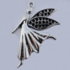 Pendant Zinc Alloy Jewelry Findings Lead-free, 40x27mm, Hole:2mm, Sold by Bag