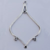 Connector Zinc Alloy Jewelry Findings Lead-free, 39x24mm Hole:1mm, Sold by Bag