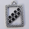 Pendant Zinc Alloy Jewelry Findings Lead-free, 20x13mm, Hole:1mm, Sold by Bag