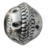 Jewelry findings, CCB plastic European style Beads Antique silver, 20x16mm Hole:4mm, Sold by Bag