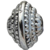 Jewelry findings, CCB plastic European style Beads Antique silver, 15x20mm Hole:4mm, Sold by Bag