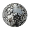 Jewelry findings, CCB plastic Beads Antique silver, Round 18x18mm Hole:1.5mm, Sold by Bag