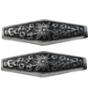 Jewelry findings, CCB plastic Beads Antique silver, 35x11mm Hole:1.5mm, Sold by Bag