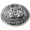 Jewelry findings, CCB plastic Beads Antique silver, Flar Round 18x22mm Hole:2mm, Sold by Bag