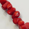 Coral Beads, Nugget About 7-10mm Hole:0.1mm, Sold by KG