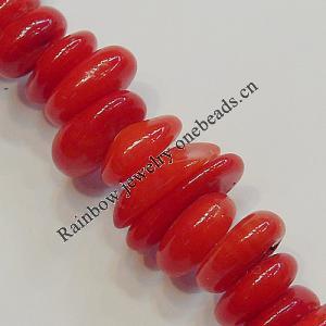 Coral Beads, Nugget About 6-8mm Hole:0.1mm, Sold by KG