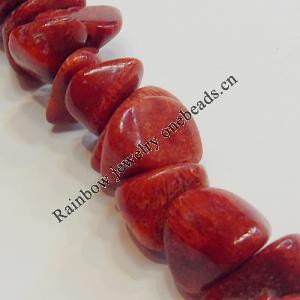 Coral Beads, Nugget About 7-14mm Hole:0.1mm, Sold by KG