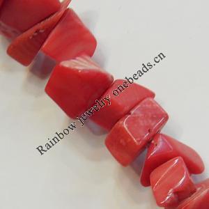 Coral Beads, Nugget About 7-14mm Hole:0.1mm, Sold by KG