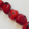 Coral Beads, Nugget About 17mm Hole:0.2mm, Sold by KG