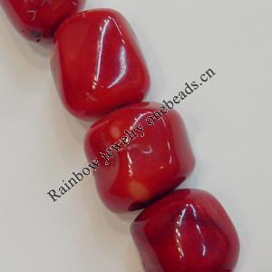 Coral Beads, Nugget About 7x7mm Hole:0.1mm, Sold by KG