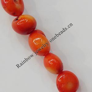 Coral Beads, Nugget About 10x12mm Hole:0.1mm, Sold by KG