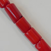 Coral Beads, Column 12x8mm Hole:0.1mm, Sold by KG