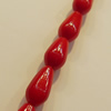 Coral Beads, Teardrop 10x5mm Hole:0.1mm, Sold by KG