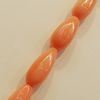 Coral Beads, Teardrop 12x5mm Hole:0.1mm, Sold by KG