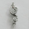 Copper Pendant Finding, 22x7mm Hole:2.5mm, Sold by Bag