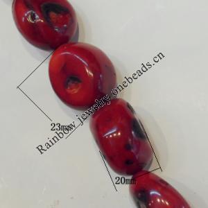 Coral Beads，Size:about 23x20x14mm Hole:0.1mm, Sold by Kg 
