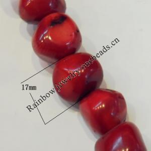 Coral Beads，Size:about 17x14mm Hole:0.1mm, Sold by Kg 