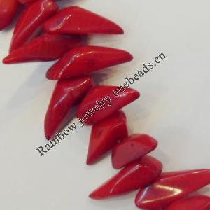 Coral Beads，Size:about 22x8mm Hole:0.1mm, Sold by Kg 