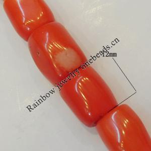 Coral Beads，Size:about 12x10mm Hole:0.1mm, Sold by Kg