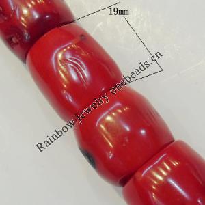 Coral Beads，Size:about 19x17mm Hole:0.1mm, Sold by Kg 