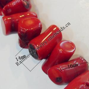 Coral Beads，Size:about 16x14mm Hole:0.1mm, Sold by Kg 