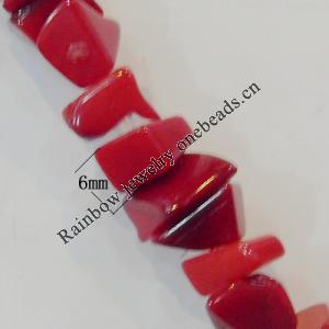 Coral Beads，Size:about 6mm Hole:0.1mm, Sold by Kg 