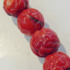 Coral Beads，Round Size:about 14mm Hole:0.1mm, Sold by Kg