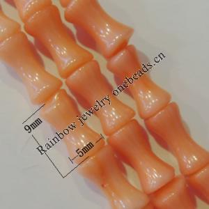 Coral Beads，Size:about 9x5mm Hole:0.1mm, Sold by Kg