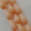 16-Inch Coral Beads，Teardron  Size:about 8x4mm Hole:0.1mm, Sold by Strand