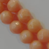 16-Inch Coral Beads，Faceted Round  Size:about 5mm Hole:0.1mm, Sold by Strand