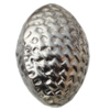 Jewelry findings, CCB plastic Beads platina plated, Oval 26x18mm Hole:2mm, Sold by Bag