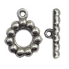 Clasp Zinc Alloy Jewelry Findings Lead-free, Loop:15x20mm, Bar:20x3mm Big Hole:1.5mm, Sold by Bag